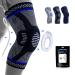Professional Knee Brace Compression Sleeve - Best Knee Braces for Men Women Medical Grade Knee Support Protector for Running Meniscus Tear Arthritis Joint Pain Relief Sports Injury Recovery N2/Light Black M