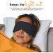 HappyLuxe Escape Sleep Mask - Lightweight, Breathable Jet Black Eye Mask for Home and Travel - Buy Online on GoSupps.com