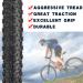 Mountain Bike Tire Replacement | 27.5 x 2.125 Inch Folding Bead | MTB Bike Tire 24/26/27.5 x 1.95 Options Available - Buy Online on GoSupps.com