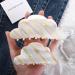 Vctitil Cute Cloud Shape Hair Claws Colorful Stripe Acetate Hair Clips Ponytail Holders Hair Jaw Clips Clamp Barrettes Hair Accessories for Women Girl Thin Thick Hair(small) - Buy Online on GoSupps.com