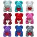 NC 25/40 Cm Rose Bear Heart-Shaped Artificial Flower Rose Teddy Bear Lady Valentine's Day Wedding Birthday Deeppink 25CM - Buy Online on GoSupps.com