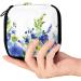 GIAPB Period Bag - Sanitary Napkin Storage & Makeup Pouch | Blue Yellow Flower - Color2140 - Buy Online on GoSupps.com