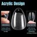 TOMICCA Short Almond Nail Tips - 240Pcs Half Matte Soft Gel & Acrylic Pre-Shaped Full Cover Nails for Nail Extensions - 12 Sizes Available - Buy Online on GoSupps.com