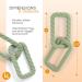 BooginHead 100% Food Grade Silicone Link Baby Teether - Sage Green - Buy Online on GoSupps.com