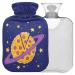 NAANLE CARTOON PIZZA PLANET heat bottle with reference transparent hot water bottle 1L heat bottle for bed handfoot heat pain relief heat and cold therapy