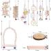 Bird Toys - 9 Piece Parrot Swing Set & Cage Accessories | Wooden Platforms for Budgies Finches & Nymphensittiche - Buy Online on GoSupps.com