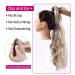 REECHO 16 Inch Dark Blonde Ponytail Extension | Easy Claw Clip-In Hairpiece for Women - Buy Online on GoSupps.com