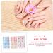 FRCOLOR 12 Sheets toenail Stickers Toe Nail Stickers Trendy Stickers False Nail Covers Nail Stickers Full Nail Wraps Nail Art Stickers Toenails Sticker Full Coverage Decorate Child Assorted Colorx2pcs 10X5.5X0.1CMx2pcs - Buy Online on GoSupps.com