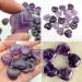 Amethyst Crystal Heart Worry Stone - Quartz Healing Chakra Gem for Jewelry Making & Reiki Therapy - Buy Online on GoSupps.com