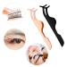 Sibba 2-Piece Lash Tweezers & False Eyelash Extensions Kit | Curler Supplies, Applicator Tool, Curved Angled Clip Holder | Eye Makeup Removal Set - Buy Online on GoSupps.com