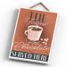 Global Designs The Tastiest Hot Chocolate Served Here Rectangle Wooden Plaque - Buy Online on GoSupps.com