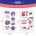 Patriotic Temporary Tattoos for Fourth of July | Red White and Blue Face Stickers for Independence Day Celebration - Buy Online on GoSupps.com