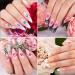 Cobee Holographic Letter Nail Art Stickers - 24 Sheets Old English & Butterfly Decals - 3D Self Adhesive Letters Numbers DIY Nail Charms - Buy Online on GoSupps.com