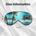 Buy Palm Trees and Sea Print Unisex Sleep Mask - Double-Sided Eye Mask for Sound Sleep & Skin Care - International Shipping Available - Buy Online on GoSupps.com