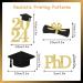 PHD Graduation Decorations 2024 36 Pcs PHD Cupcake Toppers Black and Gold Graduation Party Decorations Congrats Grad Decorations for Class of 2024 PHD Doctor Degree Graduation Supplies - Buy Online on GoSupps.com