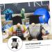 Cabilock 1pc School Season Dwarf Home Adornment Doll Lovely Ornament Graduation Decoration Faceless Black 21x19cm - Buy Online on GoSupps.com