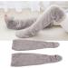 Over Knee Fuzzy Socks | Winter Sleeping Socks | Soft Thick Plush Leg Warmers - Gray - Buy Online on GoSupps.com