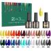 Erarrow Gel Nail Polish Set - Nail Polish 20 Colors, Popular Nail Art Colors UV LED Soak Off Nail Gel Kit (20 + 3) 23A PCS