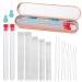38 Pcs Beading Needles Set 4 Sizes Big Eye Beading Needles 5 Sizes Long Straight Beading Needles Seed Bead Needles with Threader and Needle Bottle for Bracelets and Jewelry Making