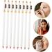 FOYTOKI 12pcs Eyebrow Pencil Sharpener Eyebrow Pencils Makeup Eyebrow Pen for Women Wooden White - Buy Online on GoSupps.com