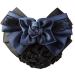 LiveZone Pack of 3 Women Hair Bun Cover Net Snood Hairnet Bowknot Barrette Hair Clip Set - Black Blue Purple - Buy Online on GoSupps.com