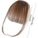 Lesunbak Clip in Bangs Real Hair French Bangs Clip on Fake Bangs Fringe Natural Color Fringe Hairpieces Stylish Neat Bangs Hair Extension for Girls Women brown - Buy Online on GoSupps.com