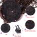 Kinky Curly Drawstring Ponytail 16 Inch Synthetic Hairpiece - Clip in Jerry Curls Afro Puff Extensions - #1B Color - 175G - Pack of 1 - Buy Online on GoSupps.com