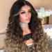 Waselia Long Curly Brown Wig | Brazilian Human Hair Extensions | Afro Blonde & Anime Styles - Buy Online on GoSupps.com