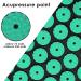Acupressure Set - Relaxation Mat & Pillows for Back Pain Relief Head & Neck Pain Energy Points Stimulation - Negro y Verde Claro - Buy Online on GoSupps.com