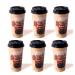 Senpure Instant Milk Tea Kit Boba Bubble Tea kit Milk Tea Brown Sugar Boba Tea with Tapioca Pearls and Red Beans for Traveling Party (Brown Sugar x6) Brown Sugar-6