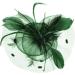 Jiahg Ladies Fascinator Hemp Hut - Breathable Green Feather Flower Hair Clip for Bridal Jewelry Parties Weddings & Festivals - Buy Online on GoSupps.com