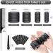 Mabufun Jumbo Hair Rollers Set Hair Rollers Self Grip Curlers For Long Hair No Heat Curlers Heatless Hair Rollers With Clips & Comb 24 Packs (Black 24Pcs) - Buy Online on GoSupps.com
