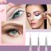 6-Piece Fine Point Eyeliner Brush Set - Gel Makeup Applicator for Precision Eye Makeup - Pink Purple & White - Buy Online on GoSupps.com
