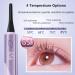 Heated Eyelash Curler - USB Rechargeable Waterproof Comb & LCD Display for Natural Long-Lasting Curls - Perfect for Women (Purple - Buy Online on GoSupps.com