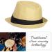 FADACHY Straw Fedora Hat - Summer Short Brim Panama Sun Hat for Men & Women - Buy Online on GoSupps.com