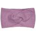 Stylbreaker ladies knit headband with waffle patent knitting pattern and twist knot warm winter hair band headband 04026060 color: lilac