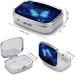Shop Blue Starry Butterfly Pill Box - 2 Compartment Decorative Metal Organizer for Travel | Portable Pocket & Purse Pill Case - Buy Online on GoSupps.com