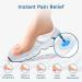 ZenHealth Heel Cushions (4 Pack) for Heel Pain Relief - Gel Heel Cups for Plantar Fasciitis & Heel Spur Relief - Women's Shoe Sizes 5-10 US - Buy Online on GoSupps.com