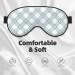 Daisy Plaid Blue Print Sleep Eye Mask - Soft Travel Eye Cover Blindfold with Elastic Strap for Comfortable Sleep - Buy Online on GoSupps.com