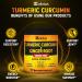 6-in-1 Turmeric Curcumin + Ginger Capsules | 95% Curcuminoids | Joint Support & Absorption | 13050mg Equivalent | with Garlic, Bromelain, Moringa & Black Pepper - Buy Online on GoSupps.com