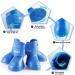 SINCIYA Dog Rain Boots - Waterproof Anti-Slip Shoes with Adjustable Straps, Small Blue - 4PCS Outdoor Booties with Rugged Rubber Sole - Buy Online on GoSupps.com