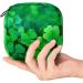 Women's Napkin Storage Bag - Green Four-Leaf Clover | Portable Menstrual Cup & Tapes - Ideal for First Periods - Buy Online on GoSupps.com