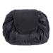 Drawstring Makeup Bag ONEGenug Cosmetic Bag One-Step Toiletry Organizer Cosmetic Pouch for Lazy Ladies Black