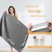 Luxury 2 Pack Large Hair Towel Wrap for Women | Anti-Frizz, Super Absorbent, Fast Drying | Elastic Strap, Ultra-Soft | Ideal for Wet, Curly, Long & Thick Hair | Pink Gray - Buy Online on GoSupps.com