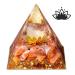 Xiannvxi crystals pyramid orgonite carneol red gemsteine medicinal crystals Lotus pyramids positive energy spiritual pyramid inspiring success gifts f-karneol