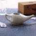 2activelife Ceramic Neti Pot - 225ml, Dishwasher Safe, Compact Design - Ivory Crackle - Buy Online on GoSupps.com