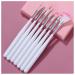 Buy Yhzmy 7-Piece Nail Brush Set - Professional Nail Art Liner Pens & Gel Accessories for Salon Quality Designs - White - Buy Online on GoSupps.com