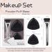 Powder Puff Set | Soft Triangle Makeup Puff & Velour Brush for Streak-Free Liquid & Cream Foundation - Perfect Blending for Flawless Skin - Buy Online on GoSupps.com
