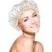 Blulu Satin Sleep Caps for Women & Girls - 3 Pack Night Headgear Turbans in Black Beige & Silver | Soft & Comfortable Hairstyle Protection - Buy Online on GoSupps.com