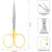 Fine Lines Stainless Steel Curved Scissor - Gold Manicure Tool for Nails & Cuticles - Men & Women - Buy Online on GoSupps.com